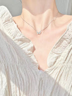 Luminous Dream Blue Butterfly Necklace