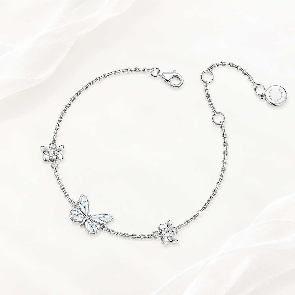 Luminous Dream Blue Butterfly Bracelet