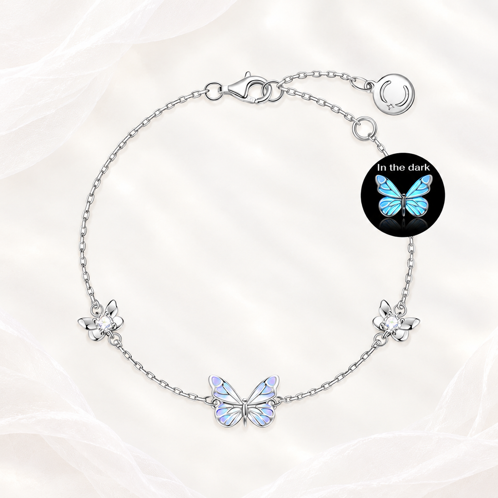Luminous Dream Purple Butterfly Bracelet