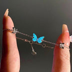 Luminous Dream Blue Butterfly Bracelet